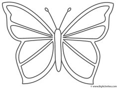 the outline of a butterfly that is cut out and ready to be used as a coloring page