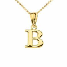 Solid 14k Gold Small Mini Initial Letter B Pendant Necklace Metal Type: 14k Solid Yellow Gold (Also Available In 10k Solid Gold) Metal Color: Yellow Gold. (Also Available In White Gold And Rose Gold) Pendant W/Chain Weight: 1.4 - 1.6 Grams (Vary From Chain) Height Including Bail: 0.60 In (15.79 Mm) Width: 4.80 Mm - 11.32 Mm Chain Available In 16", 18", 20", 22" Available In Another Listings In Any Letter A-Z Made To Order In Us. Please Allow 5-7 Days To Shipped Necklace Gift Ideas, Gold Initial Pendant, Shine Jewelry, Dog Pendant, Round Pendant Necklace, Personalized Pendant, Gold Eyes, Rose Gold Pendant, Sell Gold