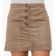 Le Lis Womens Brown Tan Corduroy Functional Button Down Front Elastic Back High Waisted A-Line Lined Mini Skirt Front Patch Pockets Size Small, Please See Measurements For Best Fit, Nice Nwt Condition! Length 15 1/2 Waist 28 (14 Flat) (Measurements Are Approx And May Vary Depending On Fit, Measured On Flat Lay) 326.1 Tag: Academia, Contemporary, Minimalist, Preppy, Coastal Grandma, Baddie, Vsco, Soft Girl, Vermontcore, Cabincore, Coastal Cowgirl, Westerncore, Southwestern, Santa Fe, Festival, Bo Preppy Coastal, Outfits 90s, Black And White Stars, Black Denim Skirt, Sequin Mini Skirts, Black Leather Skirts, Coastal Cowgirl, Contemporary Minimalist, Plaid Mini Skirt