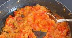 the food is prepared and ready to be cooked in the skillet on the stove