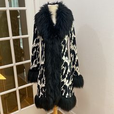 Reposhing This Item I Purchased From @Gretchenlane1. Loved It, But Ready To Rotate For Something New. Questions? Leave A Comment Below! Black Cozy Fair Isle Outerwear, Faux Fur Parka, Leopard Print Fur Coat With Faux Fur Trim, Vintage Leopard Print Winter Outerwear, Zebra Fur Coat, Tan Trench Coat, Betsey Johnson Fall/winter 1997, Winter Puffer Coat, Faux Fur Sweater