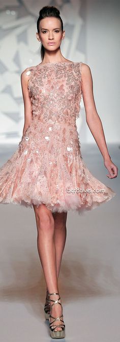 Abed Mahfouz - Couture - Fall Winter 2012 - 2013 http://www.abedmahfouz.com Cocktail Pink, Prom Dress 2012, Pink Dress Short, Look Formal, Hot Lingerie, Couture Wedding