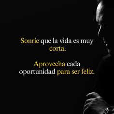 a man is looking down at his watch while wearing a black shirt and tie with the words, sonie que la vias es muy cortaa