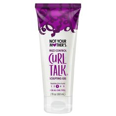 Not Your Mother's Curl Talk Sculpting Gel for curly hair keeps your look flake-free and locked in place with a firm-yet-flexible hold. Curl Talk Frizz Control Sculpting Gel sculpts and shapes curls to activate a long-lasting, frizz-free style that moves with you using a Rice Curl Complex—a blend of rice, keratin amino acids, and enzymes—to hydrate, condition, protect, and enhance curl retention. Safe for natural hair and colored hair, this mini curl gel is made for all curl types (2A, 2B, 2C, 3A Gel For Curly Hair, Curl Talk, Curl Gel, Gel Curly Hair, Curl Types, Curl Enhancer, Light Curls, Curly Hair Types, 2024 Christmas