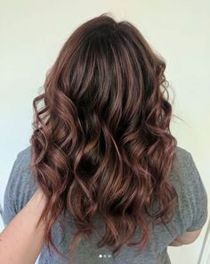 Mocha-Rose Balayage Blush Brown Hair, New Summer Hair Color, Rose Balayage, Rose Highlights, Brilliant Brunette, Gold Hair Colors, Hair Color Rose Gold, Highlights Hair, Red Highlights