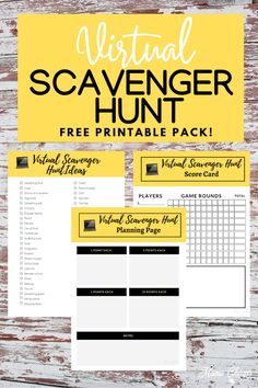 the ultimate scavenger hunt printable pack