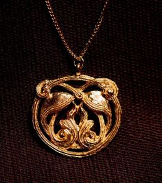 "Medieval Norman floral design reproduced from a Romanesque church. Bronze pendant to wear on your own favorite chain or cord. 1-3/4\" (4.4 cm)" Bronze Pendant, Fantasy Clothing, Cord Necklace, Beautiful Jewelry, Floral Design, Etsy Accessories, Gold Necklace, Accessory Gift, Gems