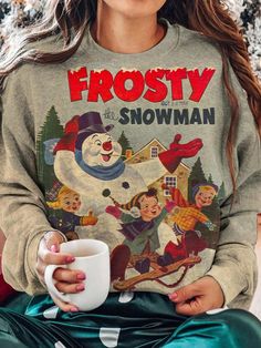 Frosty The Snowman, Frosty The Snowmen, The Snowman, Top Gifts, Casual Party, Retro Christmas, Christmas Women, Retro Poster