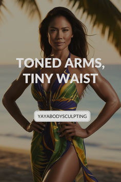 Toned arms and a tiny waist! Discover how to lose arm fat and achieve a small waist with these body sculpting secrets.