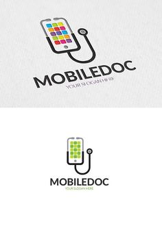 the logo for mobile phone repair company mobliedoc is shown in this image