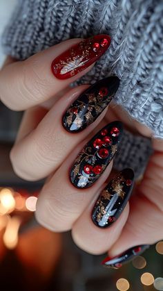 Christmas Nails Cute Styles That Will Melt Your Heart! 🎁 Get ready to fall in love with these Christmas Nails Cute styles that are perfect for the season! From Christmas Gel Nails to Christmas Nails Acrylic, these designs will have Her Nails looking festive and fun. 🎅✨ Looking for Cute Christmas Nails that are easy to do? We’ve got you covered with Christmas Nails Easy ideas that bring holiday cheer to your fingertips. Try classic Xmas Nails or add a sweet twist with Candy Cane Nails for that... Nutcracker Nails, Christmas Nails Cute, Alternative Nails, Gingerbread Nails, Xmas Nail Designs, Nails Unique, Xmas Nail, New Years Eve Nails, Candy Cane Nails