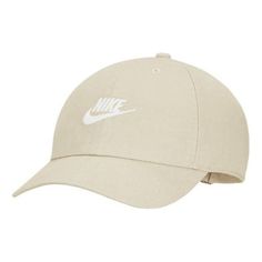 Nike Sportswear Heritage86 Futura Washed Hat 'Khaki' 913011-206 How To Wash Hats, Nike Sportswear, Nike, Hats