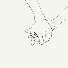 two hands holding each other over a white background