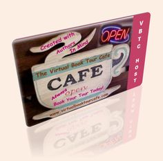 the virtual book tour cafe is open