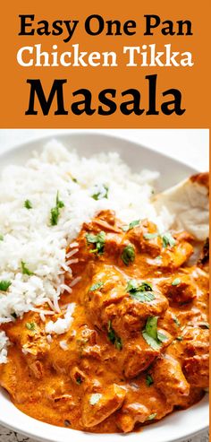 easy one pan chicken tikka masala recipe