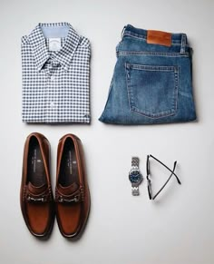 Outfit Grid Men, Best Casual Shirts, Polo Shirt Outfits, Outfit Hombre, Preppy Mens Fashion, Casual Chic Outfits