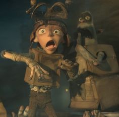 an animated character in a scene from the movie shrap's battle with evil men