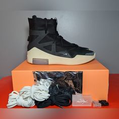 Pre-Owned In Excellent Condition With Extra Laces, 4 Lace Locks And Fear Of God Hang Tag. Thanks For Your Interest. Fear Of God 101 Sneaker, Fear Of God Athletics, Fear Of God Sixth Collection, Fear Of God Shoes, Nike Air Fear Of God, God Didn’t Give Us The Spirit Of Fear, 95 Nike, Fear Of God, Hang Tags