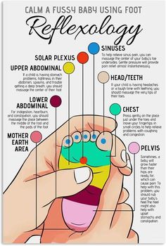 Baby Reflexology, Uppfostra Barn, Massage Bebe, Baby Remedies, Baby Trivia, Baby Life Hacks, Reflexology Massage, Seni Dan Kraf, Foot Reflexology