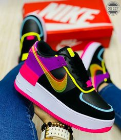 Sneaker Painting, Airforce 1s, Shoe Painting, Nike Shoes Women Fashion, Nike Shoes Air Force, Cute Shoes Heels, All Nike Shoes, Nike Air Shoes