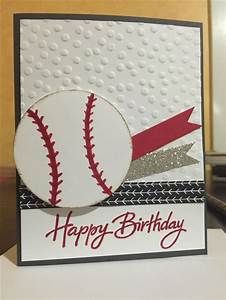 a birthday card with a baseball on it