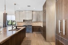 the kitchen is clean and ready for us to use in its new owner's home