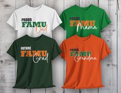 Link to matching FAMU sweatshirt - https://www.etsy.com/listing/1743934532/famu-personalized-custom-sweatshirt Celebrate your family's academic achievements in style with our customized University Shirt. This shirt isn't just a piece of clothing; it's a cherished keepsake that brings together the pride of academic success and the warmth of family bonds. Have specific requests or inquiries? Feel free to reach out! We're here to ensure that your personalized family university shirts are not only beautiful but also exactly what you envision. ORDER INSTRUCTIONS Be sure to review all photos.  Choose your Shirt Size from the drop-down menu. Select your Custom Option from the second drop-down menu.  Enter your shirt color. Review the quantity and add to cart.  Note: You have to add additional shi University Shirt, Academic Achievement, Academic Success, The Pride, Custom Sweatshirts, Custom Shirt, Personalized Family, Personalized Custom, Shirt Color