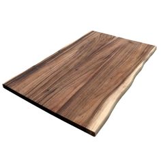 a large wooden cutting board on a white background