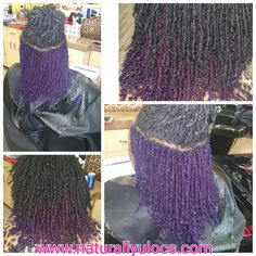 Colorful Locs, Pretty Locs, Colored Locs, Locs Journey, Hair Twists, Purple Tips, Sister Locs