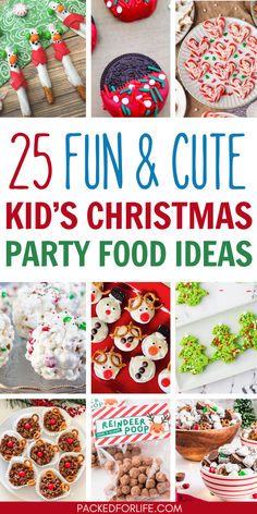 A colorful collection of sweet treats for a Christmas party, including fun holiday party snacks perfect for kids and festive gatherings Xmas Party Food, Holiday Party Food Ideas, Kid Christmas Party Food, Christmas Party At School, Party Finger Food Ideas, Party Food Christmas