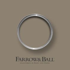 a ring with the words, farrow and ball written on it