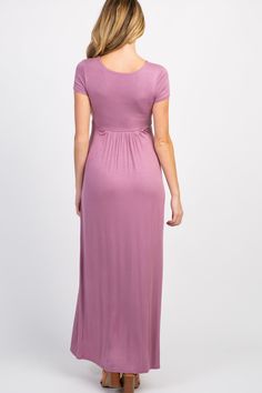 Details A solid draped maternity maxi dress featuring a v-neckline and a cinched under bust. Content + Care 95% Rayon 5% Spandex. Hand Wash Cold, No Bleach, Hang Dry. USA Size + Fit Length: 58" Sleeve Length: 1" Measured From: Small Product Code: 21550 Model Stats: Height: 5'8" Bust: 32" Hips: 31" Wearing Size: Small Nursing Maxi Dress, Maternity Maxi Dress, Maternity Maxi, Pregnancy Maxi Dress, Maternity Nursing, Pink Blush Maternity, Maternity Dresses, Maternity Clothes, Blush Pink