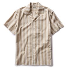 Beach-ready in organic cotton and a timeless silhouette Natural Buttons, Taylor Stitch, Striped Short Sleeve Shirt, Beach Ready, Striped Shorts, Casual Button Down Shirts, Short Sleeve Shirt, Sleeve Shirt, Casual Shirts