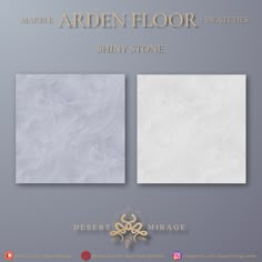 the marble floor and wall tiles are shown in three different colors, one is white