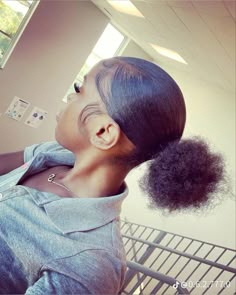 Cute Short Ponytail Hairstyles, Slick Hairstyles Natural Hair 4c Short, 3 Part Ponytail Natural Hair, Short Natural Hairstyles 4c, Ponytail Ideas For Short Hair, Natural Hairstyles 4c