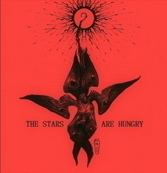 the stars are hungry album cover art with an image of two birds in front of a sun