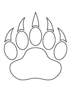 an animal's paw is shown in the shape of a bear's claw