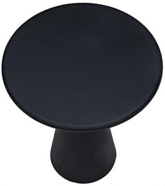 an image of a black round table top