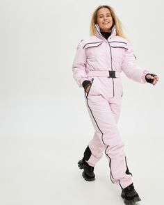 Blush Pink Ski Suit Women One Piece Winter Snowsuit Women Warm - Etsy Ukraine Ski Jumpsuit Woman, Snowsuit Women, Ski Suits For Women, Ski Jumpsuit, Colorado Outfits, Ski Outfit, Pink Snow, Jumpsuit For Women, Ski Suit