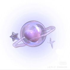 an image of a purple object with stars around it