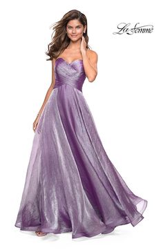 La Femme 27515. Organza Gown, Organza Gowns, Sleeveless Gown, Prom Girl