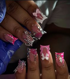 Junk Nails, Glittery Nails, Colored Acrylic Nails, Girly Acrylic Nails, Cute Acrylic Nail Designs, Short Square Acrylic Nails, Really Cute Nails, Acrylic Nails Coffin Pink