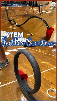 2nd Grade Stem Projects, Stream Activities Elementary, Stem Projects For Middle Schoolers, Group Stem Challenges, Fourth Grade Crafts, Daisy Roller Coaster Design Challenge, Roller Coaster Science Project, Roller Coaster Stem Challenge, Mechanical Energy Activities For Kids