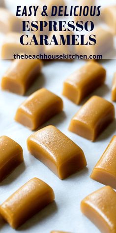 easy and delicious espresso caramels recipe