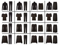 Jeans Capsule Wardrobe, Black Capsule Wardrobe, Capsule Style, The Vivienne Files, Vivienne Files, Limited Palette, Wardrobe Sets, Capsule Closet