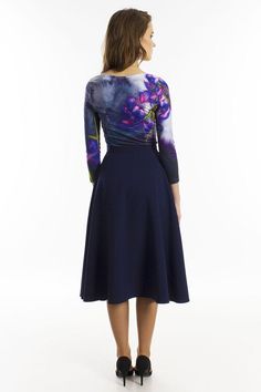 "Dark blue circle skirt. Midi circle skirt full length skirts in many colors. ➤ Features > Skirt length: 65cm / 25.6\", including belt 2.5cm (1''). > Circle skirt > Knee length > Zipper on the side > With lining ➤ Sizing My Size Guide in FAQ section below will help you define the perfect size match. The item can also be made according to your measurements - just message them to me. ➤ Delivery Your item is made-to-order and will be ready within 2-7 days. Average delivery times: &gt Folded Skirt, Midi Skirt Summer, Bridesmaid Skirt, Midi Circle Skirt, Midi Skirts Summer, Skirt Office, Bridesmaid Skirts, Loose Skirt, Plus Size Skirt