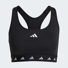 adidas Powerreact Training Medium-Support Techfit Bra - Black | Women's Training | adidas US Adidas Bra, Sports Bra Collection, Adidas Sports Bra, Sweaty Workouts, Medium Support Sports Bra, Adidas Sportswear, Sport Performance, Adidas Sport, Gym Training