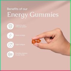 Vitamin Ads, Healthy Gummies, You Won, Energy Gummies, Vitamin Brands, Vitamins C, Stay High, Body Map