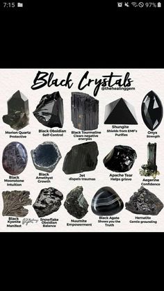 Energy Stones Crystal Healing, Witch Stones, Gemstones Chart, Basalt Stone, Black Amethyst