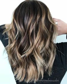 Brunette Hair With Balayage, Long Layered Brunette Hair, Long Layered Brunette, Layered Brunette Hair, Kids Hair Color, Short Hair Balayage, Haircut For Thick Hair